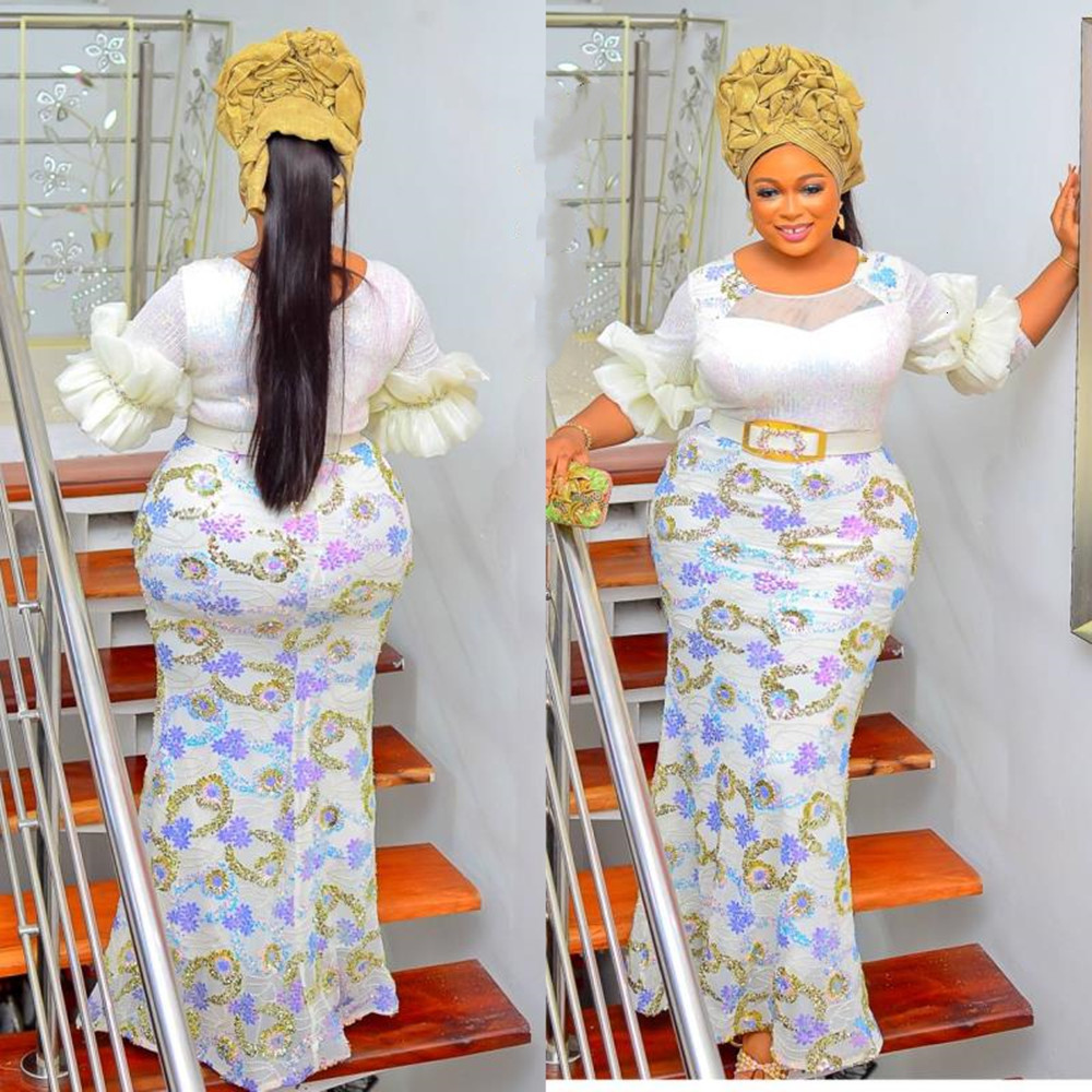 Ethnic Clothing Plus Size African Party Long Dresses for Women Dashiki Ankara Sequin Evening Gowns Turkey Outfits Robe Africa 230227