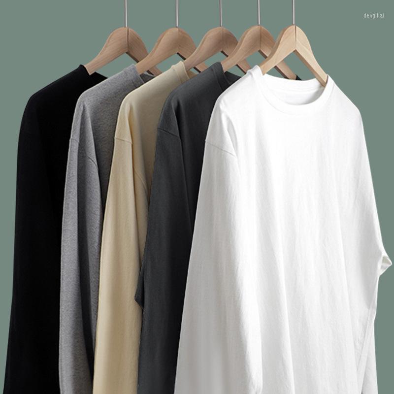 Men's T Shirts Cotton Oversized Men's Women T-shirt Long Sleeves Crew Neck Pure Color Shirt For Men Male Female Tops Tees Classic Tshirt, Black
Men's T Shirts Cotton Oversized Men's Women T-shirt Long Sleeves Crew Neck Pure Color Shirt For Men Male Female Tops Tees Classic Tshirt, Black