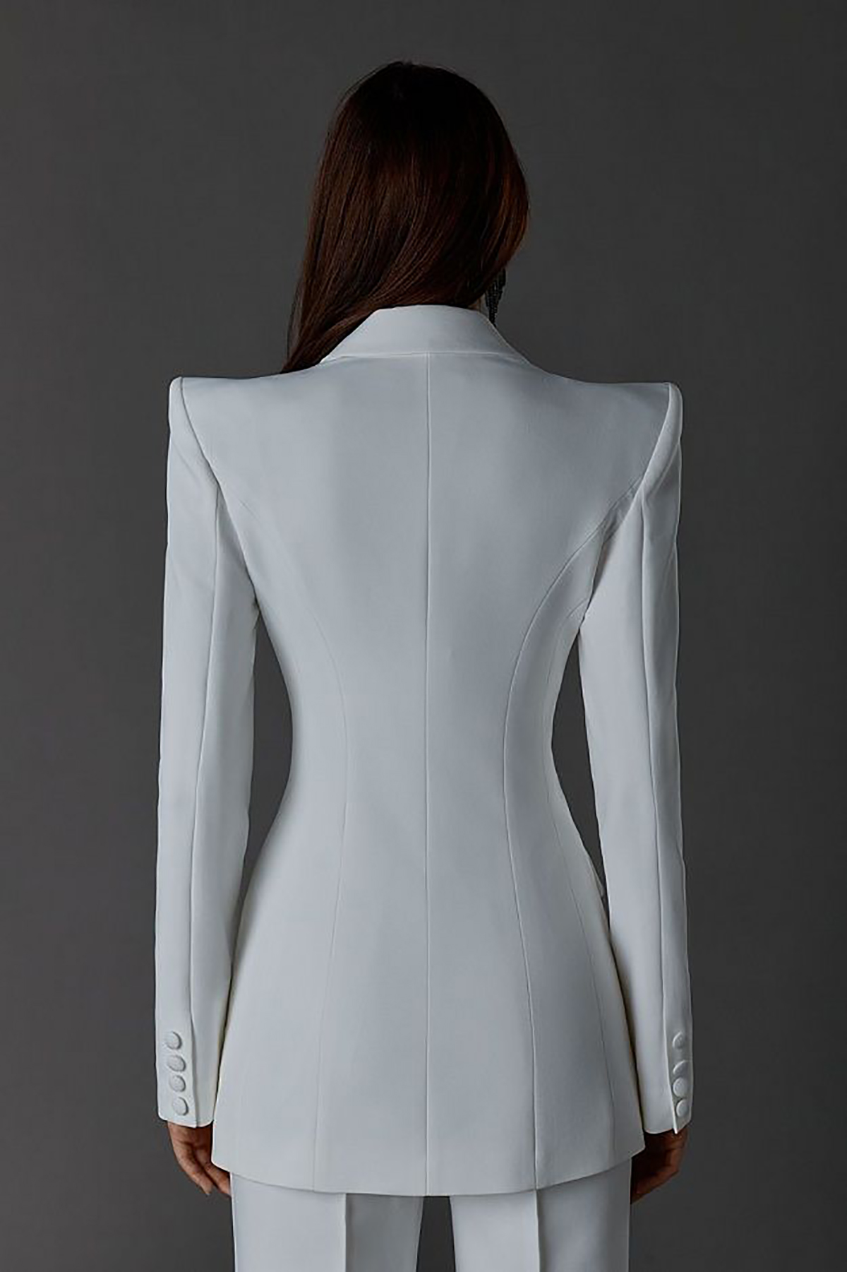 2026 Elegant Mother Of The Bride Suits Slim Fit White Wedding Party Gowns Prom Party Blazer Women Formal Pants Jacket Outfit One Button Modern Groom M