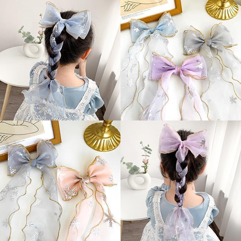 Hair Accessories Girls Large Bow Clips Rainbow Color Long Ribbon Bowknot Hairpins Headwear Sweet Princess Kids
Hair Accessories Girls Large Bow Clips Rainbow Color Long Ribbon Bowknot Hairpins Headwear Sweet Princess Kids