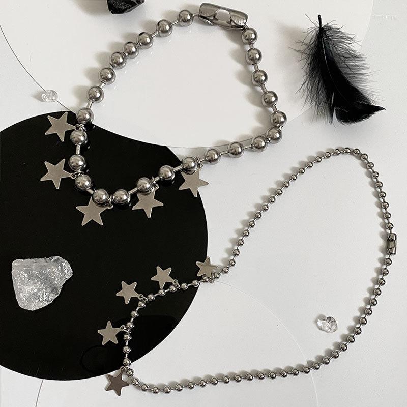 Choker 2023 Vintage Pentagram Star Beads Chain For Women Punk Hip Hop Cool Charm Trend Pendant Necklace Aesthetic Y2k Jewelry
Choker 2023 Vintage Pentagram Star Beads Chain For Women Punk Hip Hop Cool Charm Trend Pendant Necklace Aesthetic Y2k Jewelry