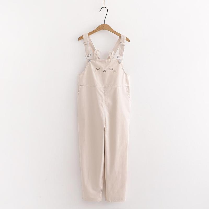Women's Jumpsuits & Rompers Spring Embroidery Jumpsuit Japanese Kawaii Soft Girl Bib Overalls Women Ears Casual College Style, Beige
Women's Jumpsuits & Rompers Spring Embroidery Jumpsuit Japanese Kawaii Soft Girl Bib Overalls Women Ears Casual College Style, Beige