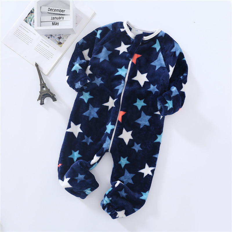 Pajamas Baby Pajamas For Boys Girls Thick Warm Pajama Autumn Children Flannel Onesies Jumpsuits Winter Kids Cartoon Blanket Sleepwear 230227