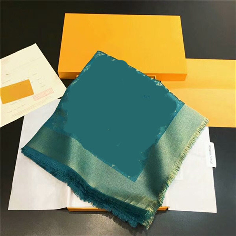 cashmere scarf designer classic gold thread jacquard women's scarf woollen soft shawl classic triangular shawl 140*140cm