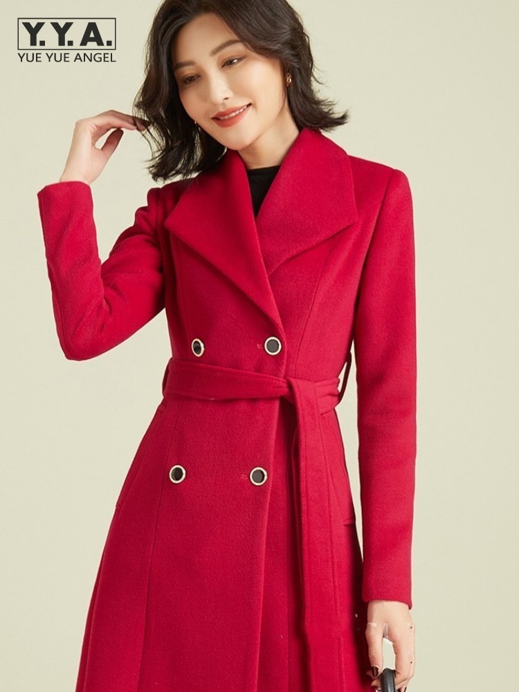 Women's Wool Blends Office Ladies en Double Breasted Overcoat Solid Color Autumn Winter Elegant Women Long Coat Slim Fit Windbreaker 230227, Red
Women's Wool Blends Office Ladies en Double Breasted Overcoat Solid Color Autumn Winter Elegant Women Long Coat Slim Fit Windbreaker 230227, Red