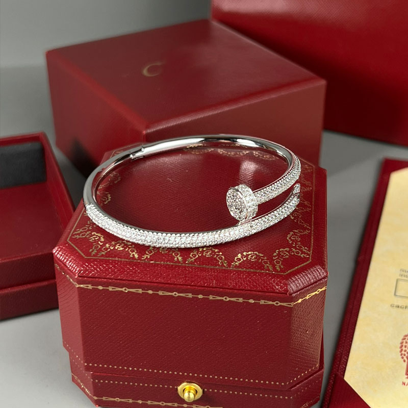 Designer Bracelet Luxury Bracelets Fashion Silver Lady Bangle Diamond Jewelry Gifts Valentine's Day Gift
Designer Bracelet Luxury Bracelets Fashion Silver Lady Bangle Diamond Jewelry Gifts Valentine's Day Gift