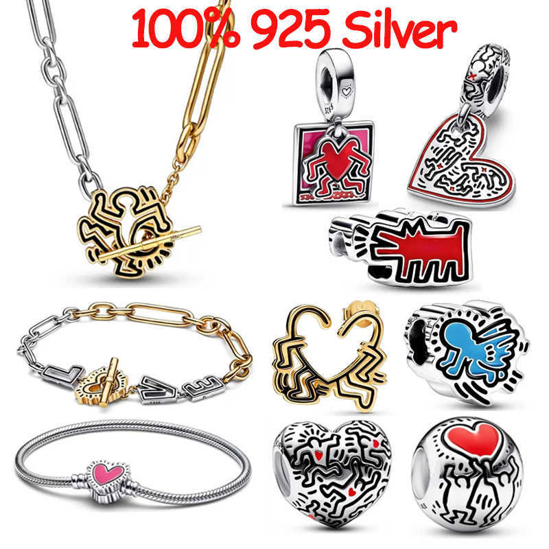 Charm Bracelets % 925 Silver High Quality Two Tone Design Angel Character Art Love Charm Fashion DIY Bracelet T Necklace Jewelry Gift Making L230227
Charm Bracelets % 925 Silver High Quality Two Tone Design Angel Character Art Love Charm Fashion DIY Bracelet T Necklace Jewelry Gift Making L230227