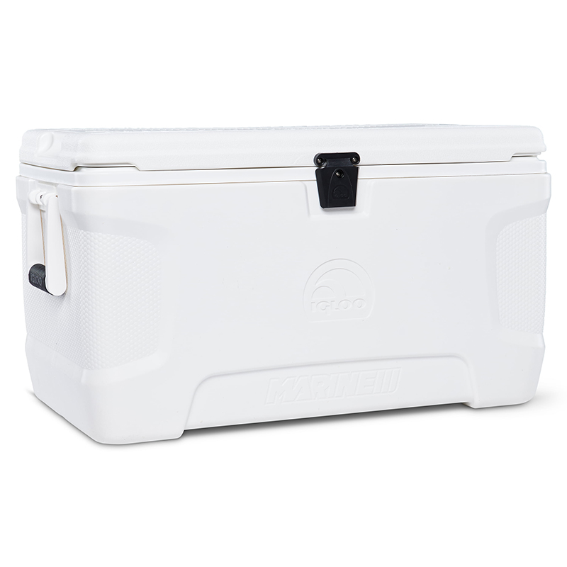 Igloo 70 Qt Marine 5 Day Cooler Ice Chest White compass