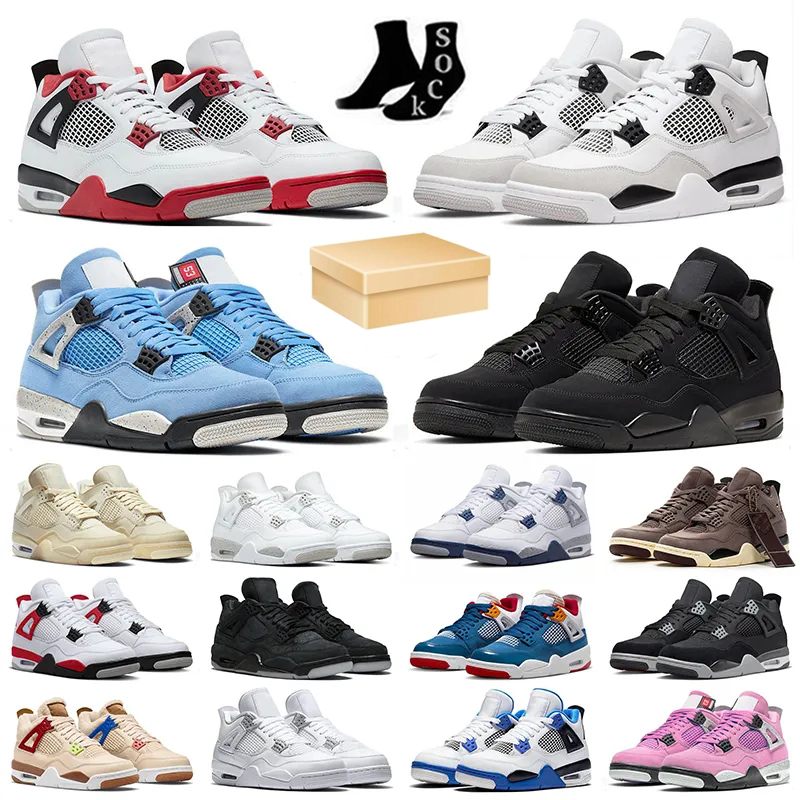 Basketball Shoes Jumpman 4 Black Cat 4s For Mens Women Trainers Military Blacks Fire Red University Blue Sail White Oreo Cement Canvas, A7 violet ore 36-47
Basketball Shoes Jumpman 4 Black Cat 4s For Mens Women Trainers Military Blacks Fire Red University Blue Sail White Oreo Cement Canvas, A7 violet ore 36-47