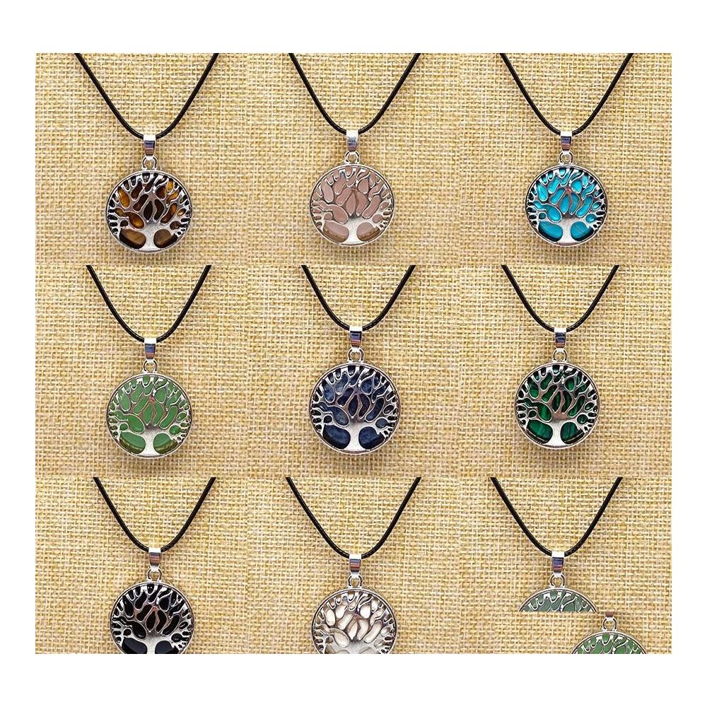 car dvr Pendant Necklaces Natural Stone Tree Of Life Necklace For Women Men Black Turquoise Quartzs Pu Chain Jewelry Drop Delivery Pendants Dhz8C
car dvr Pendant Necklaces Natural Stone Tree Of Life Necklace For Women Men Black Turquoise Quartzs Pu Chain Jewelry Drop Delivery Pendants Dhz8C