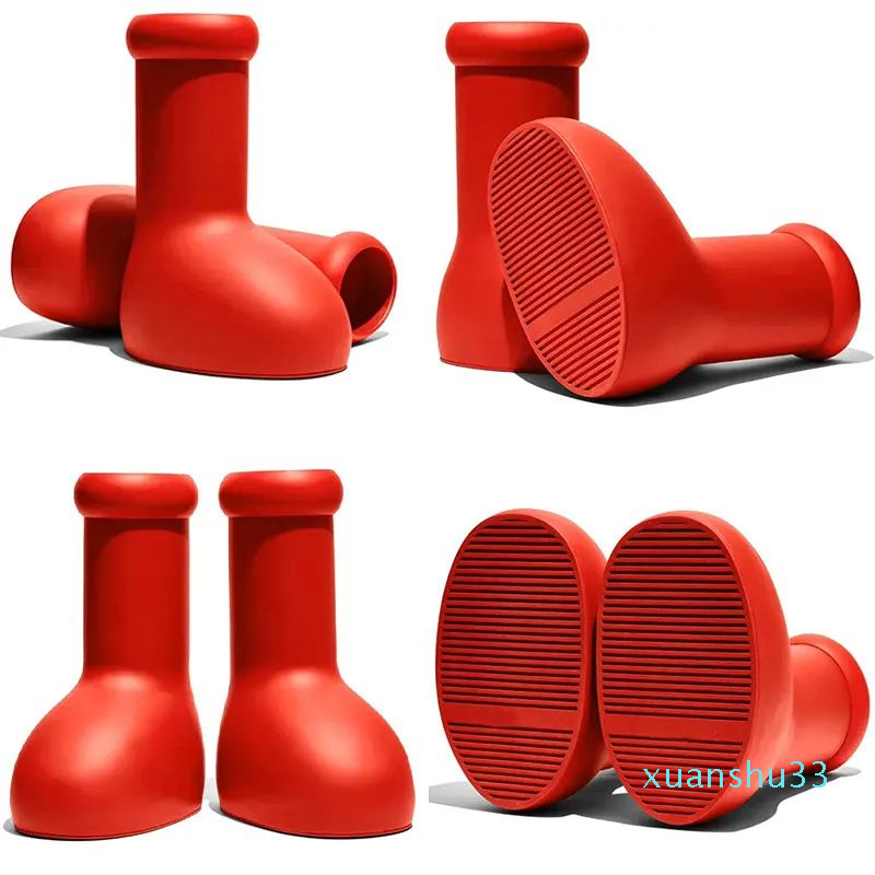 Astro Boy MSCHF Boots Designer Boot Big Red Shoes Womens Mens Fashion Solid Round Toe EVA Rubber Rain Boot Thick Bottom Non Slip Booties Platform Bootie
Astro Boy MSCHF Boots Designer Boot Big Red Shoes Womens Mens Fashion Solid Round Toe EVA Rubber Rain Boot Thick Bottom Non Slip Booties Platform Bootie