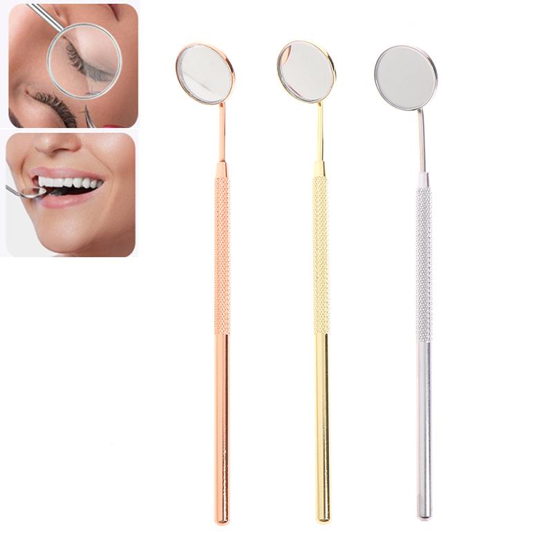 False Eyelashes 1PCS Eyelash Extension Grafting Checking Mirror Stainless Steel Handle Oral Makeup Tools And Accessories 
False Eyelashes 1PCS Eyelash Extension Grafting Checking Mirror Stainless Steel Handle Oral Makeup Tools And Accessories
