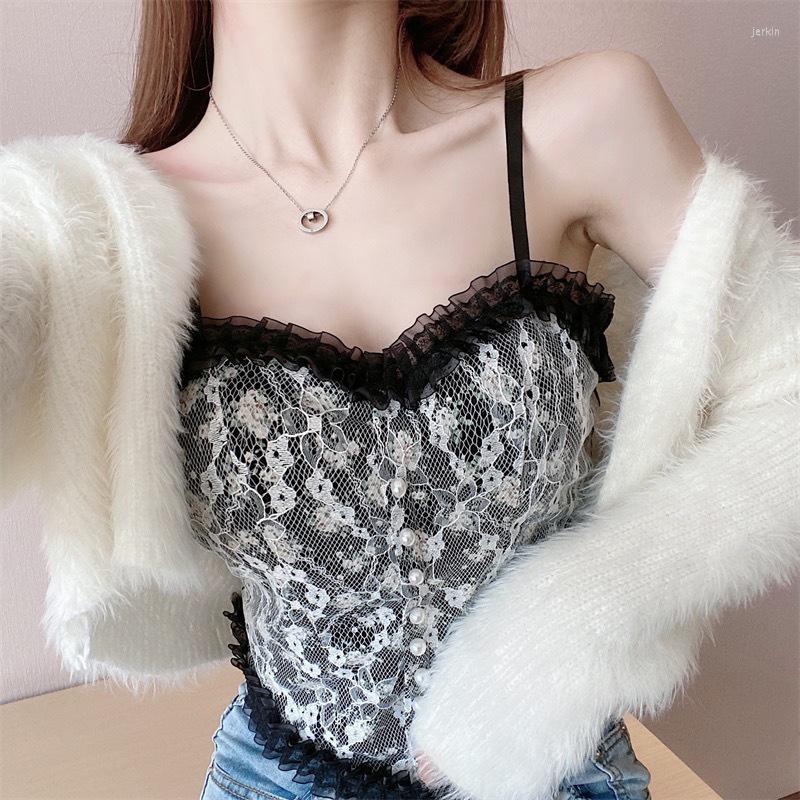 Camisoles & Tanks French Style Vintage Camisole Women Summer Floral Lace Girls Crop Top Ladies Outerwear Streetwear Corset Shirts 2023
Camisoles & Tanks French Style Vintage Camisole Women Summer Floral Lace Girls Crop Top Ladies Outerwear Streetwear Corset Shirts 2023