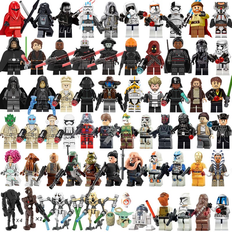 68Pcs/Lot Minifig Factory Plastic Building Blocks Toys Space Wars The Clone Troopers Mini Figures with accessories
68Pcs/Lot Minifig Factory Plastic Building Blocks Toys Space Wars The Clone Troopers Mini Figures with accessories