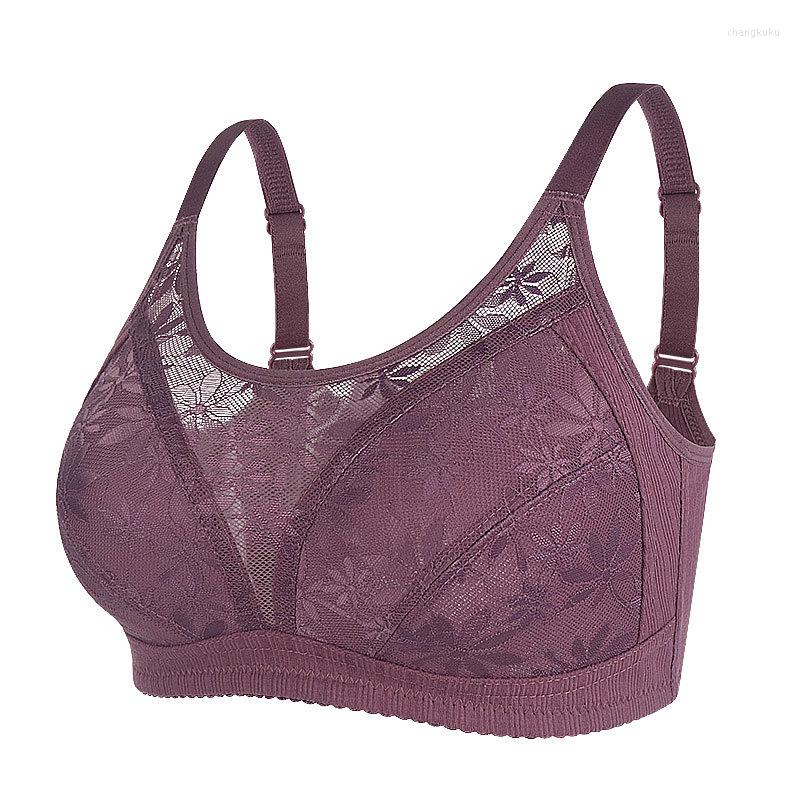 Bras Women's Thin Full Cup Anti-Expose Bra Solid Color Lace Patchwork Soft Breathable Underwear Elegant Push Up Gathering Bralette, Purplishgrey
Bras Women's Thin Full Cup Anti-Expose Bra Solid Color Lace Patchwork Soft Breathable Underwear Elegant Push Up Gathering Bralette, Purplishgrey