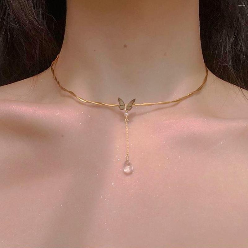Choker Women Chokers Necklace Trendy O-chain Metal Geometric Party Butterfly Bead Pendant Female Jewelry Accessories
Choker Women Chokers Necklace Trendy O-chain Metal Geometric Party Butterfly Bead Pendant Female Jewelry Accessories