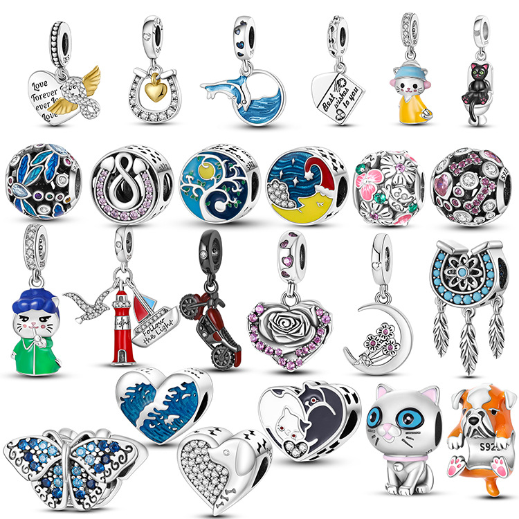 Real 925 Sterling Silver Charm Taoxin Eternal Symbol Wing Pendant Suitable for Primitive DIY Female Jewelry Fashion Accessories