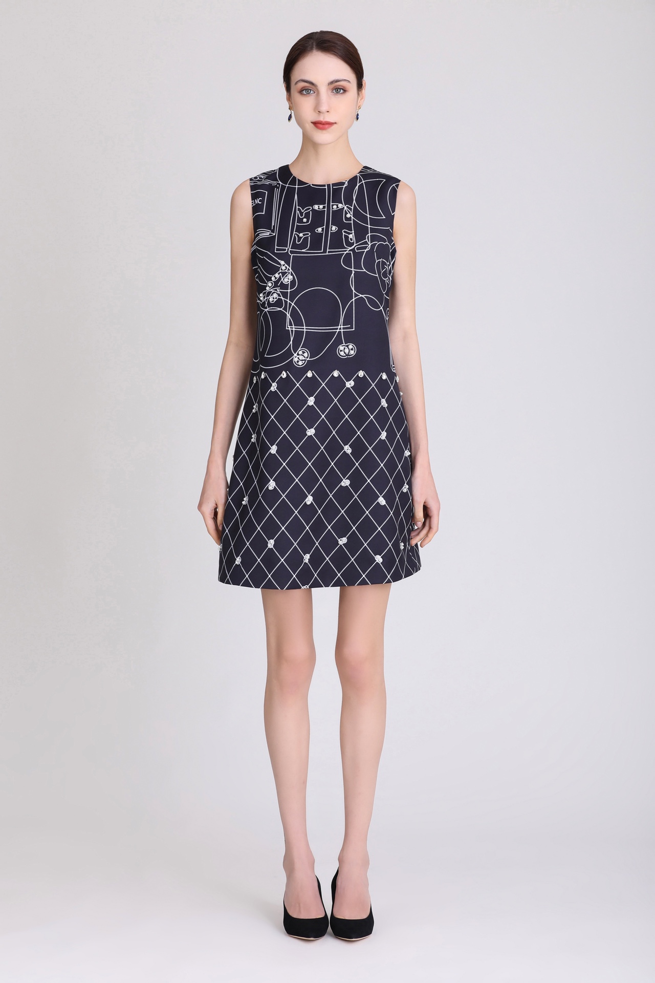 Casual Dress Dress original designer handmade beaded grid pattern print stitching spring and summer short sleeve loose round neck dress, Picture color
Casual Dress Dress original designer handmade beaded grid pattern print stitching spring and summer short sleeve loose round neck dress, Picture color