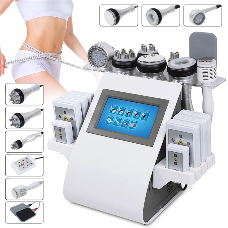 2023 RF Equipment 6 in 1 Laser Vacuum Radio Frequency RF 40KHz Cavi Body Slimming Ultrasonic Spa Machine
2023 RF Equipment 6 in 1 Laser Vacuum Radio Frequency RF 40KHz Cavi Body Slimming Ultrasonic Spa Machine