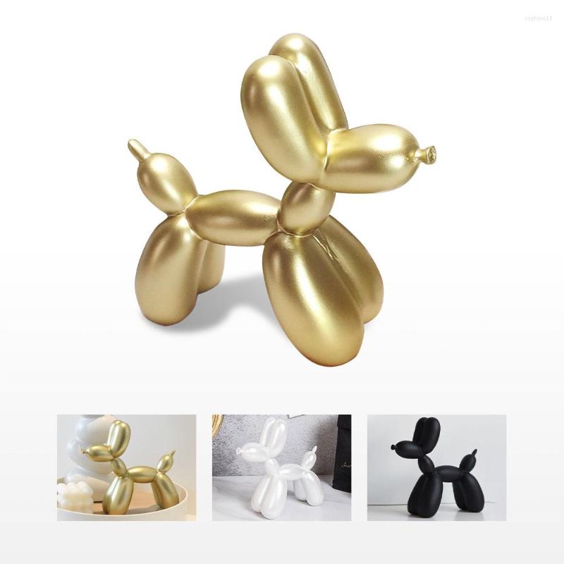 Decorative Figurines Resin Dog Crafts Electroplating Balloon Furnishings Home Decoration Modern Living Room Desktop Animal Decor Ornament
