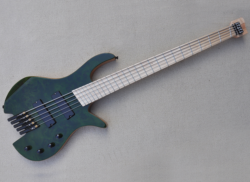 5 Strings Headless Electric Bass Guitar with Maple Fretboard Slanted Pickups and Frets Can be Customized As Request
5 Strings Headless Electric Bass Guitar with Maple Fretboard Slanted Pickups and Frets Can be Customized As Request