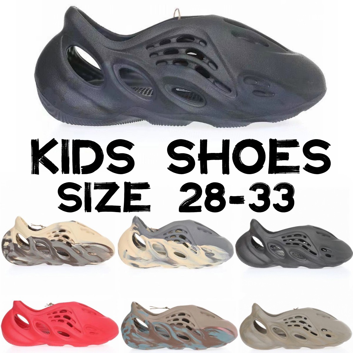Designer Sandals Foam Runner Slides Slippers Boys Children Sneaker Girls Infants Trainers Toddlers Baby Youth EVA Slide Blue Clay Sand Grey Onyx, Customize
Designer Sandals Foam Runner Slides Slippers Boys Children Sneaker Girls Infants Trainers Toddlers Baby Youth EVA Slide Blue Clay Sand Grey Onyx, Customize