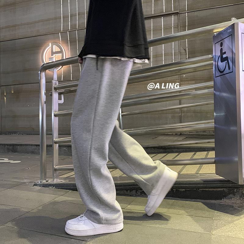 Men' Pants Black Plain Straight South Korean Men Loose Long Ankles Winter Street Wear Spring Casual
Men' Pants Black Plain Straight South Korean Men Loose Long Ankles Winter Street Wear Spring Casual