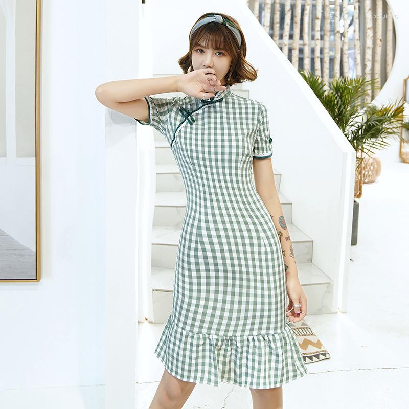 Ethnic Clothing Summer Cotton Daily Dress Chinese Style Women Cheongsam Printed Flower Vintage Handmade Button Stage Show Qipao Size S-3XL
Ethnic Clothing Summer Cotton Daily Dress Chinese Style Women Cheongsam Printed Flower Vintage Handmade Button Stage Show Qipao Size S-3XL