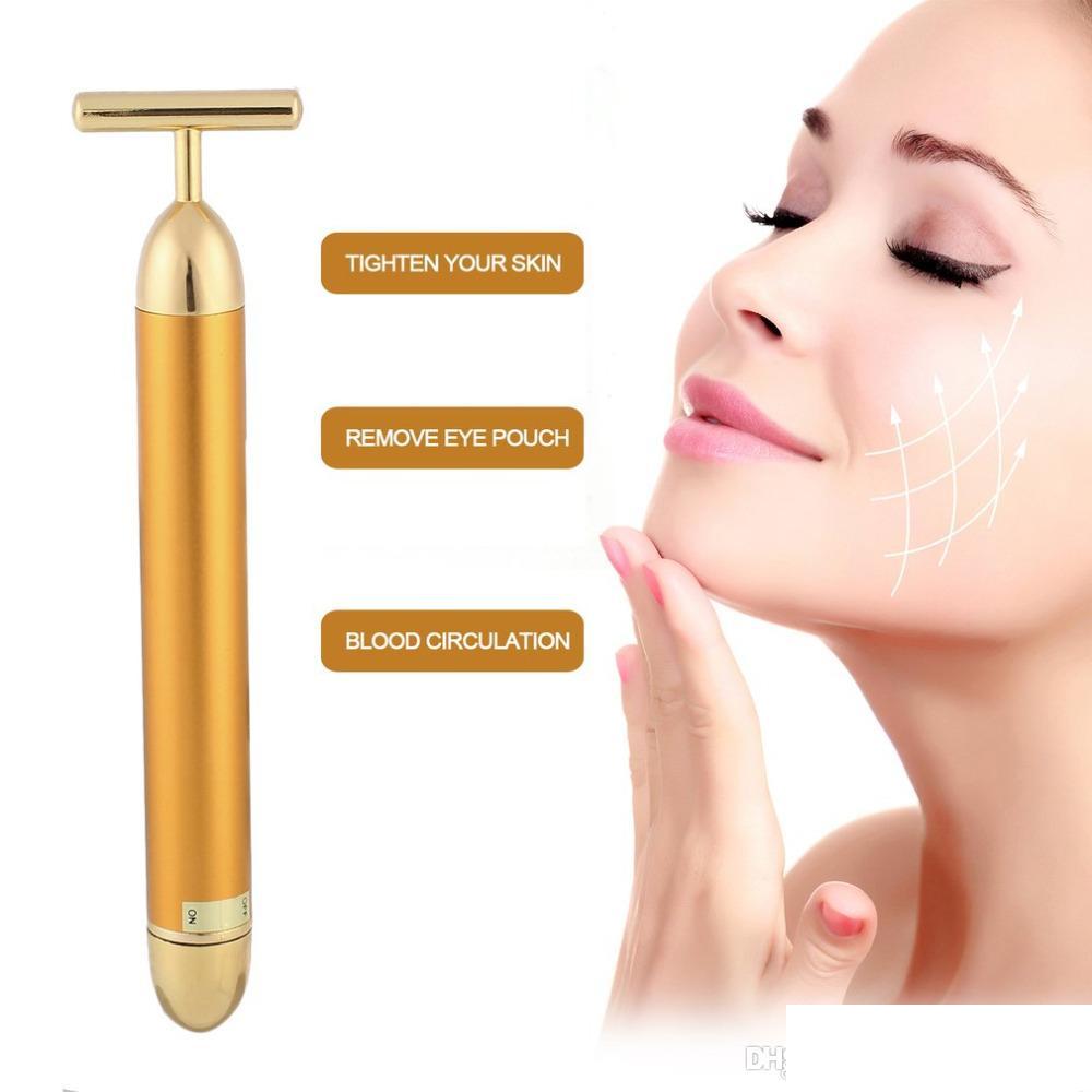 Face Massager Beauty Skin Care Tool Pro Slimming 24K Gold Lift Bar Vibration Facial Masr Energy Vibrating Drop Delivery Health Mas Dhxl2
Face Massager Beauty Skin Care Tool Pro Slimming 24K Gold Lift Bar Vibration Facial Masr Energy Vibrating Drop Delivery Health Mas Dhxl2