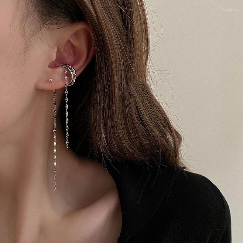 Backs Earrings Ear Cuff Clip Chain Tassel Earring For Women Double Layer Ladies Korean Trendy Girls Jewelry Earcuff Oorbellen
Backs Earrings Ear Cuff Clip Chain Tassel Earring For Women Double Layer Ladies Korean Trendy Girls Jewelry Earcuff Oorbellen