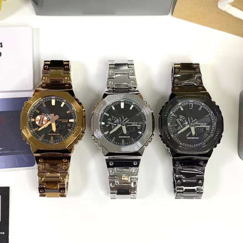 High quality Sports quartz men's watch Iced Out Watch LED automatic lifting light steel belt butterfly buckle waterproof All hands can operate GM oak series
High quality Sports quartz men's watch Iced Out Watch LED automatic lifting light steel belt butterfly buckle waterproof All hands can operate GM oak series