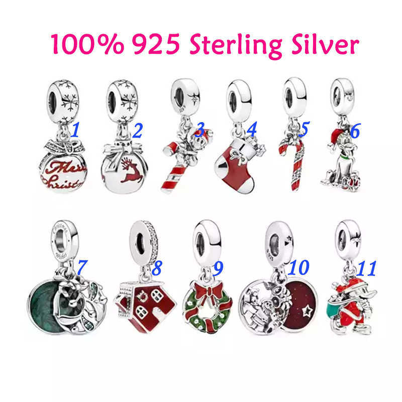 Charm Bracelets 925 Sterling Silver High Quality Original Santa Claus Wreath Cane Fawn Bell Christmas Stocking Pendant Bracelet Charms L230227
Charm Bracelets 925 Sterling Silver High Quality Original Santa Claus Wreath Cane Fawn Bell Christmas Stocking Pendant Bracelet Charms L230227