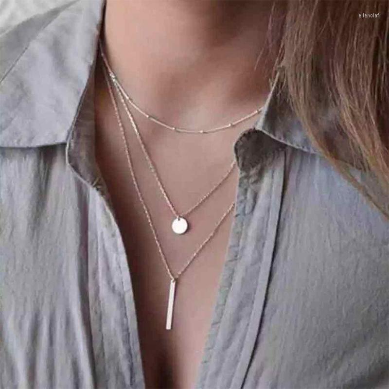 Choker Womens Personality Rustless Gold Silver Color Stainless Steel Chain Found Pendant Multilayer 3 Layers Girl Necklaces
Choker Womens Personality Rustless Gold Silver Color Stainless Steel Chain Found Pendant Multilayer 3 Layers Girl Necklaces