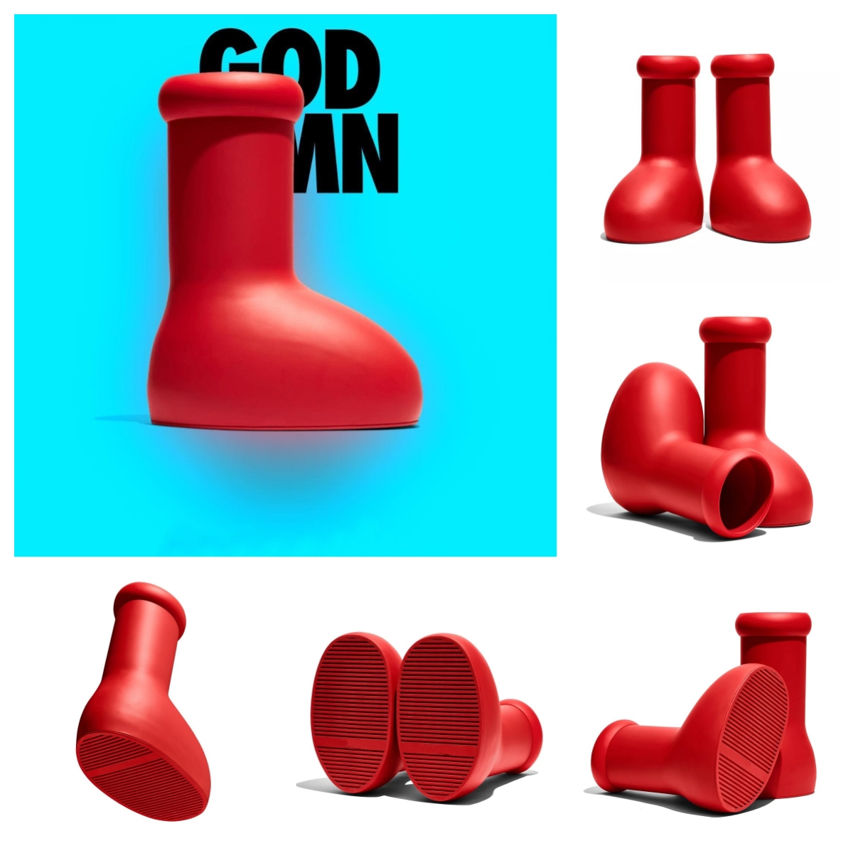 Designer Man Big Red Boots MSCHF Women Rain Boots Thick-Soled Boots Child Cartoon Platform Boots Heightened Waterproof Light Fashion Luxury Shoes Size35-46
Designer Man Big Red Boots MSCHF Women Rain Boots Thick-Soled Boots Child Cartoon Platform Boots Heightened Waterproof Light Fashion Luxury Shoes Size35-46