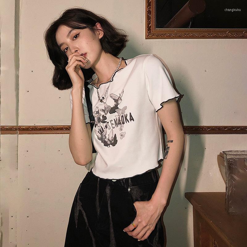 Women' T Shirts Punk Butterfly Print Ladies T-shirt Summer Harajuku Fashion Letter Pattern Women' Shirt Casual Short Sleeve Top Female, Gray
Women' T Shirts Punk Butterfly Print Ladies T-shirt Summer Harajuku Fashion Letter Pattern Women' Shirt Casual Short Sleeve Top Female, Gray