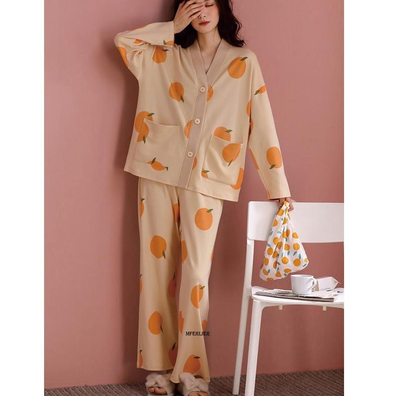 Women's Sleepwear Size 6XL 150KG Women Sleepwear Coat V Neck Long Sleeve Tops and Pants Pajamas Sets For Women Big Size Home Wear 230227