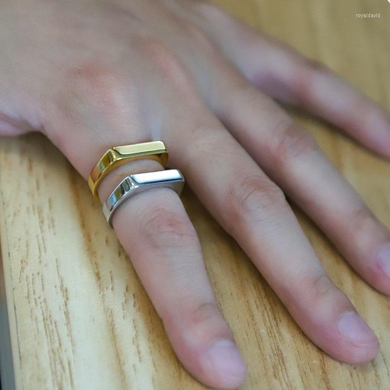 Cluster Rings Titanium Stainless Steel Square Ring For Women Men Accessories Trend Vintage Jewelry Silver/Gold Color
Cluster Rings Titanium Stainless Steel Square Ring For Women Men Accessories Trend Vintage Jewelry Silver/Gold Color