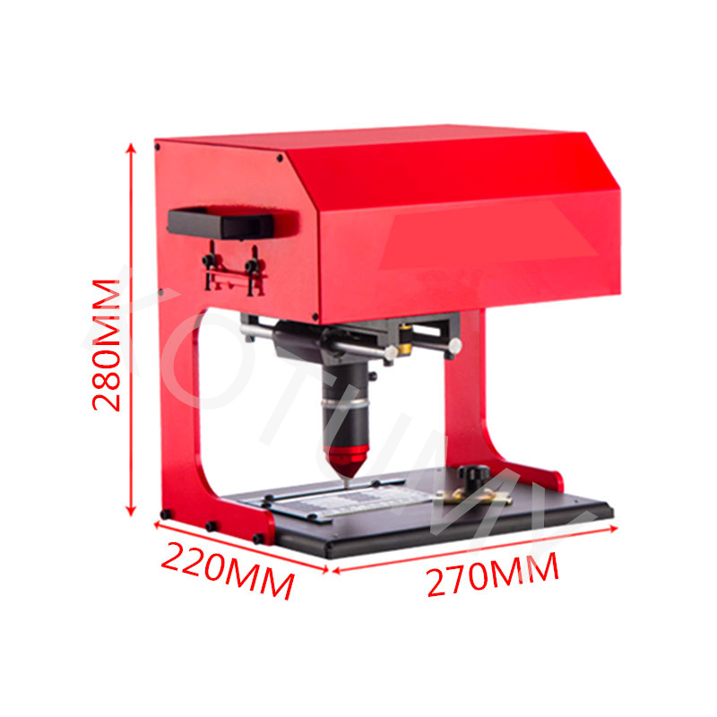 220V Metal Signage Nameplate Marking Machine Pneumatic Electricity Desktop Car Nameplate Metal Parts Engraving Machine 170*110mm