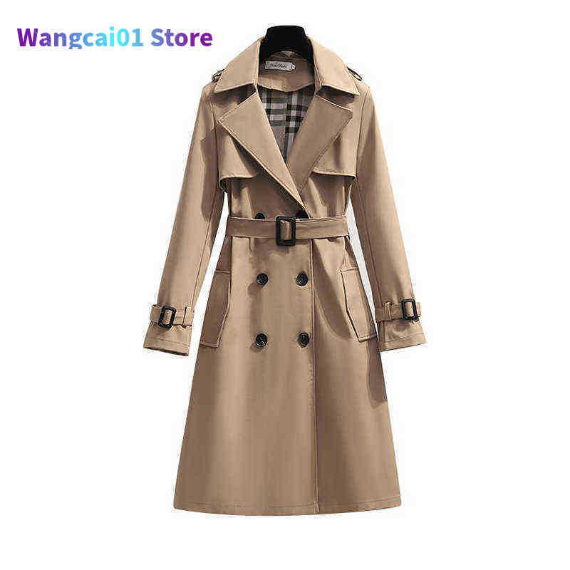 Women Jacket Trench Coat Double Breasted Khaki Loose Coats Lady Outerwear Fashion Tops 22H0822, Blue
Women Jacket Trench Coat Double Breasted Khaki Loose Coats Lady Outerwear Fashion Tops 22H0822, Blue