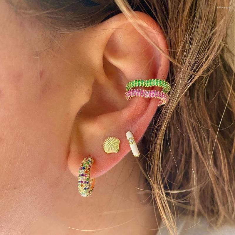 Backs Earrings Heart Earring For Girlfriend Lover Gift Gold Color Micro Pave Rainbow White Green Red Blue Colorful Cz Ear Cuff
Backs Earrings Heart Earring For Girlfriend Lover Gift Gold Color Micro Pave Rainbow White Green Red Blue Colorful Cz Ear Cuff