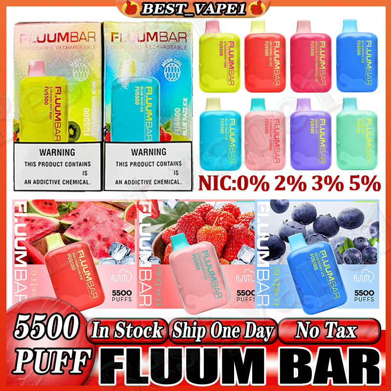 Authentic Fluum Bar Disposable E cigarettes Puffs 5500 Vape Pen 13ml Pods Cartridge 650mAh Rechargeable Battery Vaporizer Lost Marry
Authentic Fluum Bar Disposable E cigarettes Puffs 5500 Vape Pen 13ml Pods Cartridge 650mAh Rechargeable Battery Vaporizer Lost Marry