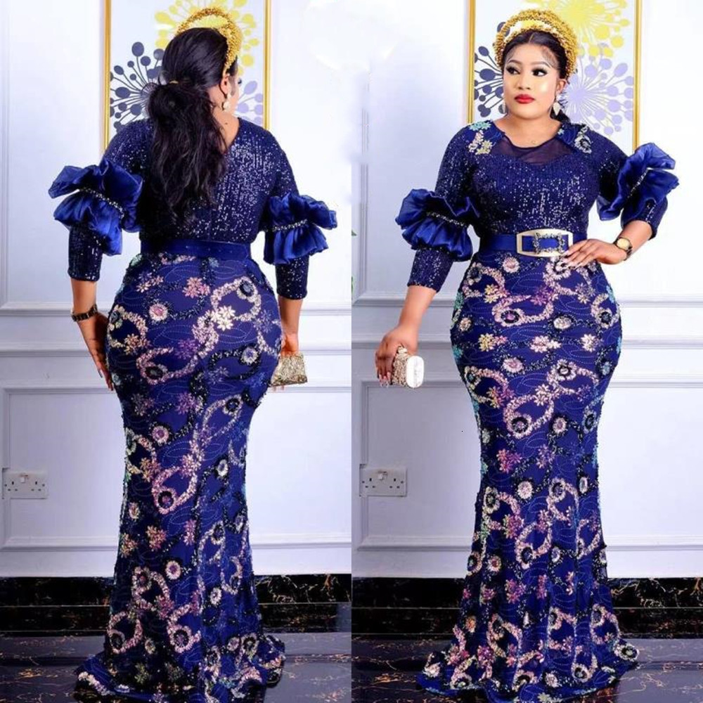Ethnic Clothing Plus Size African Party Long Dresses for Women Dashiki Ankara Sequin Evening Gowns Turkey Outfits Robe Africa 230227