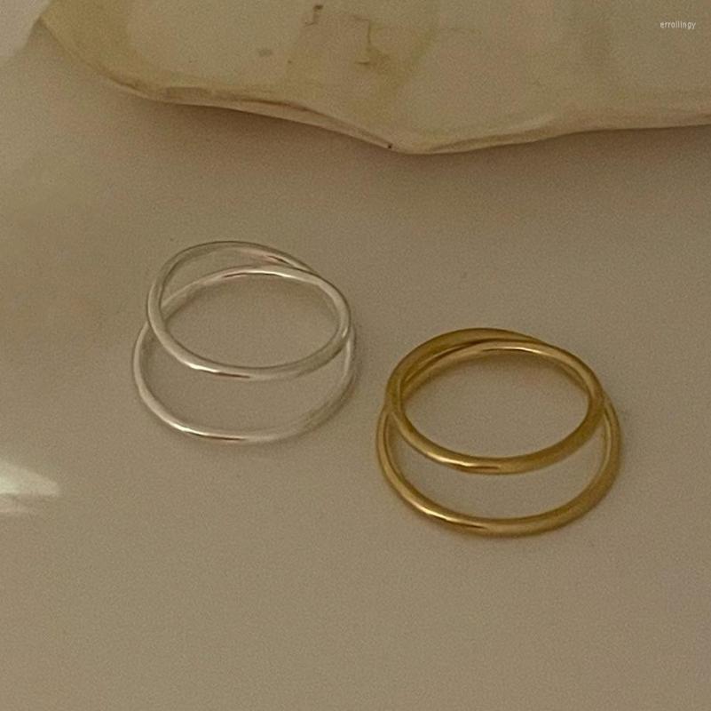 Cluster Rings 18K Gold Plating INS Authentic S925 Sterling Silver Fine Jewelry Double Rows Two Circles Line Ring C-J1705
Cluster Rings 18K Gold Plating INS Authentic S925 Sterling Silver Fine Jewelry Double Rows Two Circles Line Ring C-J1705