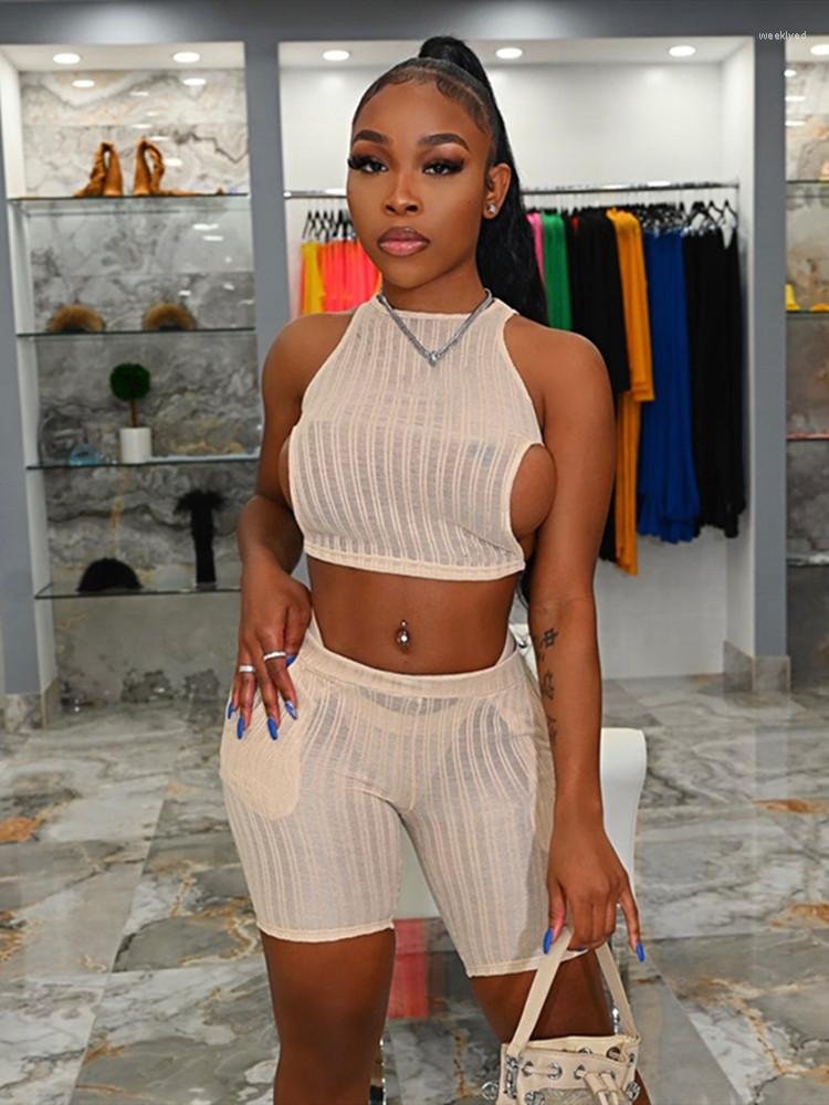 Women' Tracksuits Hirigin Sexy Women Knitted Shorts Set Sleeveless O Neck Crop Top Bodycon Elastic Biker Clubwear 2 Piece Outfits, Black
Women' Tracksuits Hirigin Sexy Women Knitted Shorts Set Sleeveless O Neck Crop Top Bodycon Elastic Biker Clubwear 2 Piece Outfits, Black