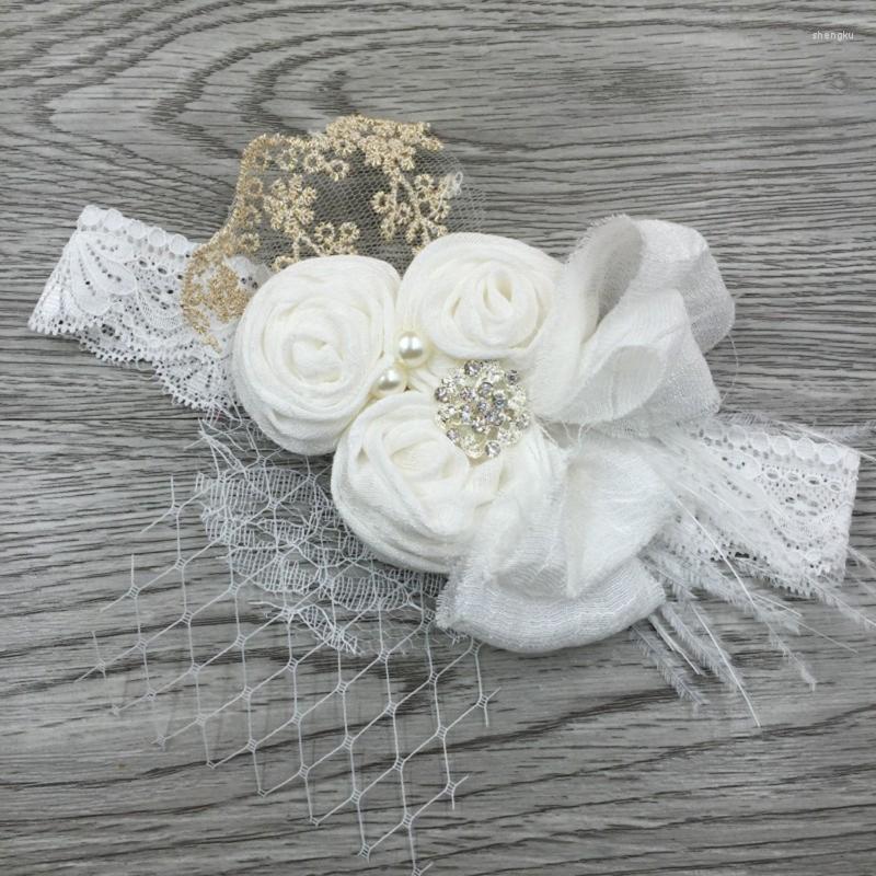 Hair Accessories F19F Baby Girl Lace Headband With Satin Flower Rhinestone Feather Princess Po Prop, Khaki
Hair Accessories F19F Baby Girl Lace Headband With Satin Flower Rhinestone Feather Princess Po Prop, Khaki