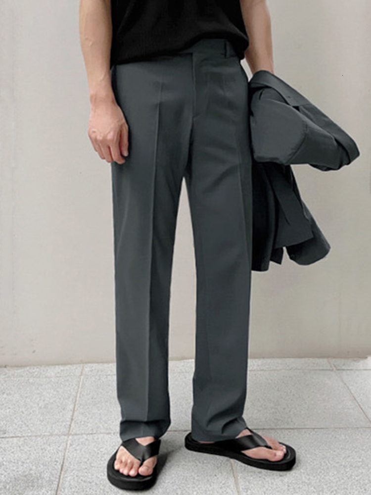 Men's Suits Blazers IEFB Solid Color Thin Section Sold Separately Men's Casual Suit Korean Style Loose Simple Fashionable Set Trousers 23022