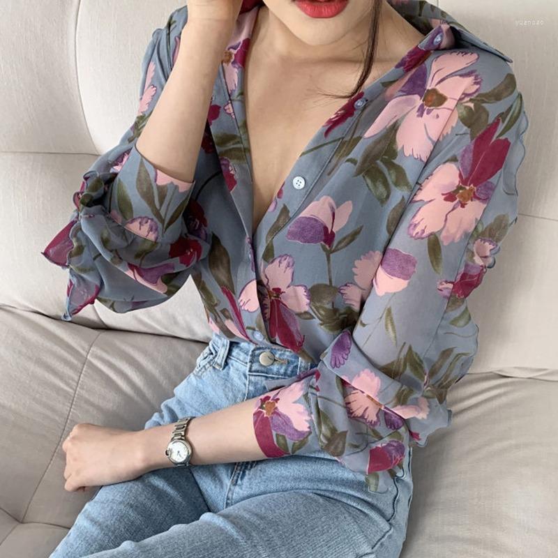 Women' T Shirts Long Sleeves Puff Sleeve Thin Lapel Tops Button T-shirt Top Women 2023 Summer Floral Print V-neck Ladies Fashion Clothing, Pink
Women' T Shirts Long Sleeves Puff Sleeve Thin Lapel Tops Button T-shirt Top Women 2023 Summer Floral Print V-neck Ladies Fashion Clothing, Pink