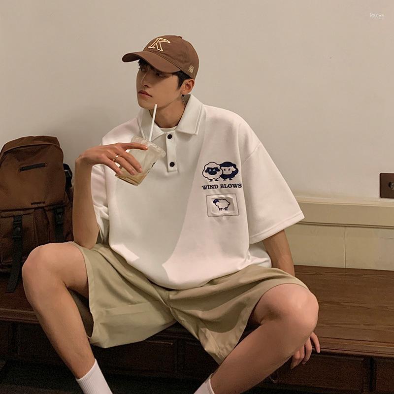 Men's T Shirts High Quality College Style Short Sleeved Polo Shirt Men's Summer Design Sense Small Crowd Lapel T-shirt Trendy Brand, Blue
Men's T Shirts High Quality College Style Short Sleeved Polo Shirt Men's Summer Design Sense Small Crowd Lapel T-shirt Trendy Brand, Blue