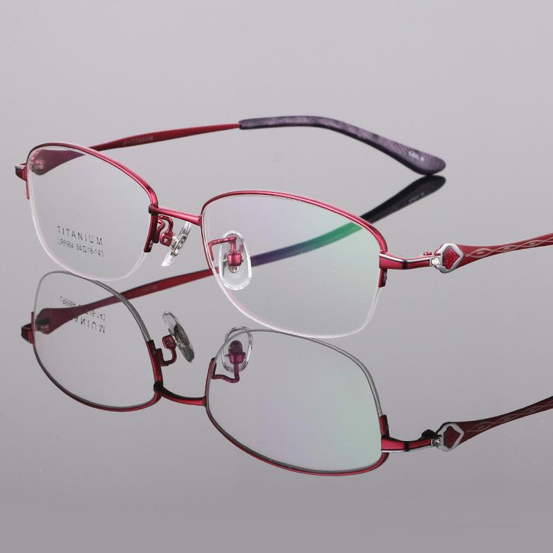 Sunglasses Frames Fashion High Quality Pure Titanium Glasses Frame Women's Half Ultra Light Myopia Prescription Optical GlassesFashion
Sunglasses Frames Fashion High Quality Pure Titanium Glasses Frame Women's Half Ultra Light Myopia Prescription Optical GlassesFashion