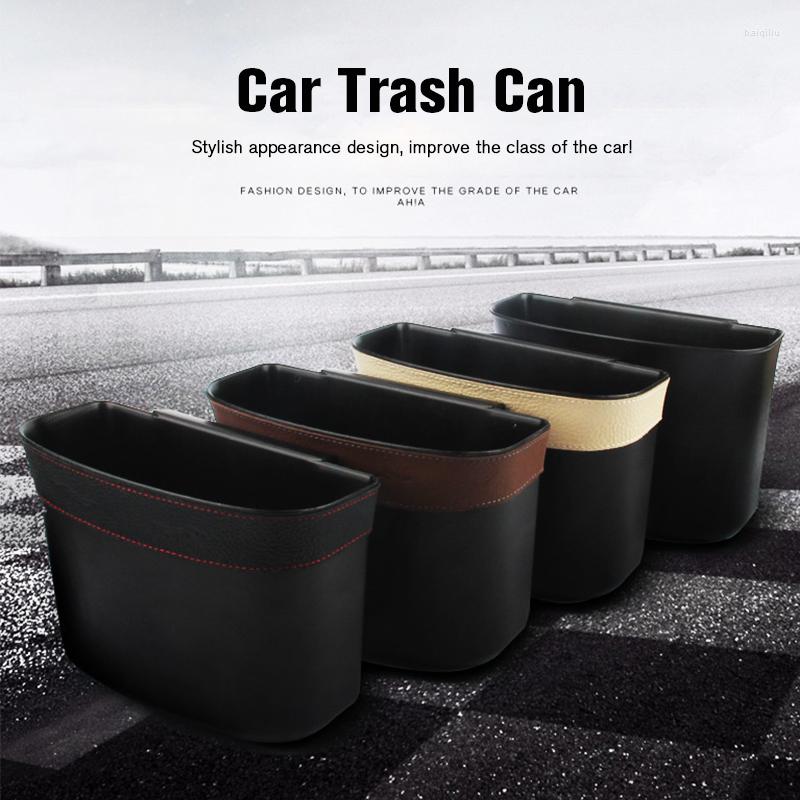 Interior Accessories Car Trash Can Leather Edging Storage Case Back Clip Style Garbage Organizer For Auto Door Seat Bin
Interior Accessories Car Trash Can Leather Edging Storage Case Back Clip Style Garbage Organizer For Auto Door Seat Bin